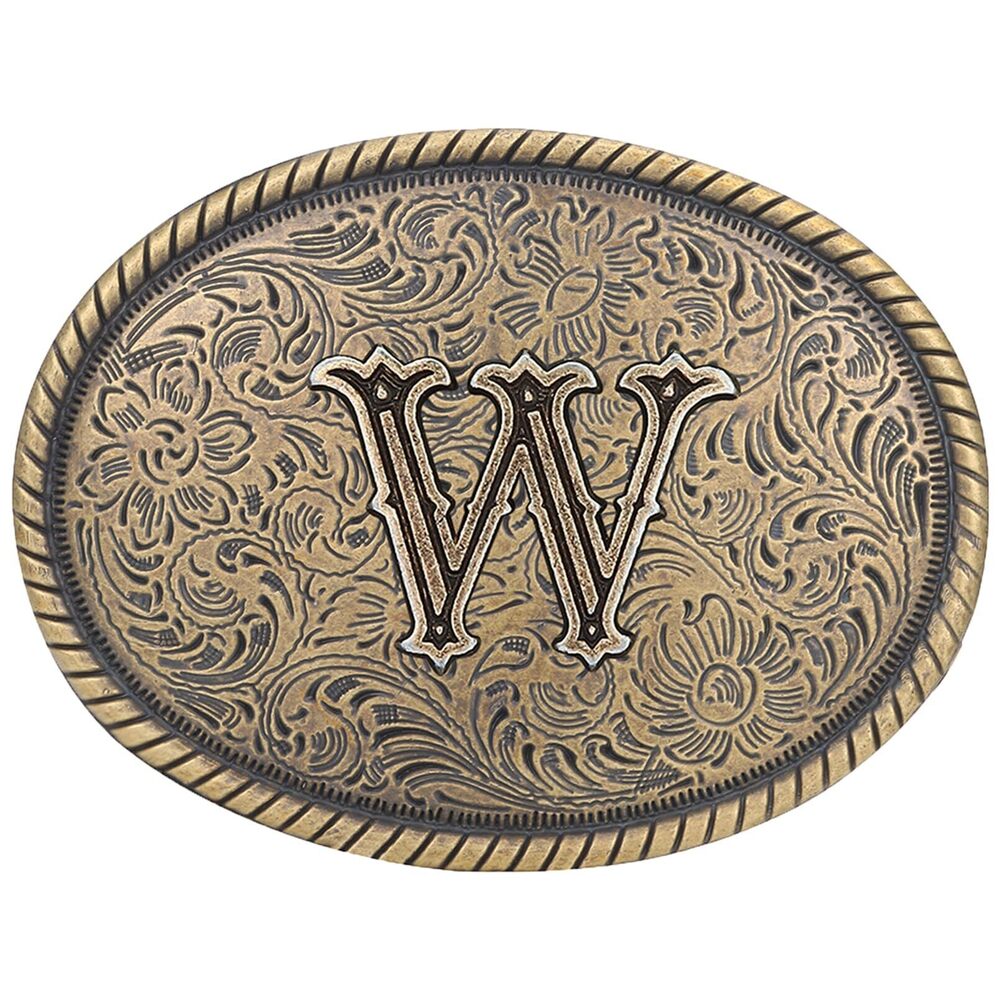 4333 Western Belt Buckle - Initial Letter ABCDJRM to Z Cowboy Belt Buckles